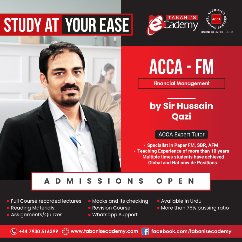 FM/F9 | Financial Management (Urdu) Course by Sir Hussain Qazi