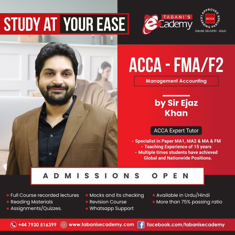 FMA | Management Accounting (Urdu/Hindi) Course by Sir Ejaz Khan