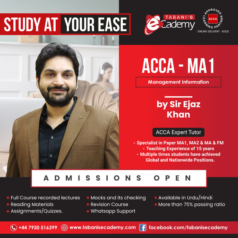 MA1 | Management Information (Urdu) Course by Ejaz Khan